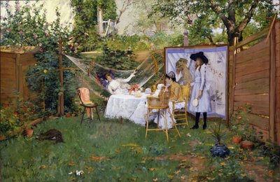 Frühstück im Freien von William Merritt Chase